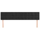  Uzglavlja crna 200x5x78/88 cm baršunasta | shoptok.hr