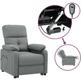 vidaXL Električni masažni fotelj temno sivo blago | Shoptok.si