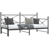  Krevet na rasklapanje bez madraca crni 100x200 cm čelik | shoptok.hr