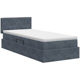  s od storage s uzglavljem Tamnosiva 90 x 200 cm Baršun | shoptok.hr