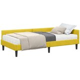  Kotni okvir postelje z matrico Drugo 2 pcs Rumena Žamet, (5000123319) | Shoptok.si