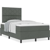 vidaXL Box Spring krevet sa madracem tamno siva mali dupli tkanina | shoptok.hr