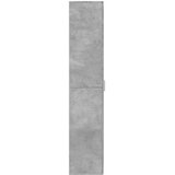 Visoka komoda siva betona 70x35x180 cm od konstruiranog drva | shoptok.hr
