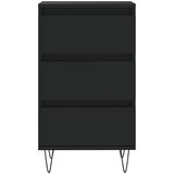  Komoda crna 40 x 35 x 70 cm od konstruiranog drva | shoptok.hr
