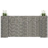  Gabionska sadilica u H-obliku od čelične žice 260 x 40 x 120 cm | shoptok.hr