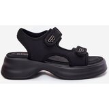 EVENTO Women's Sandals With Golden Details Black Luvira | Shoptok.si