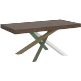Itamoby   Volantis (90x180/284 cm) - oreh, barva nog: bela, zelena - raztegljiva jedilna miza, (20841972) Cene