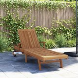  Ležaljka za sunčanje Smeđa 195 x 59 x 78,5 cm Čvrsto teak drvo | shoptok.hr