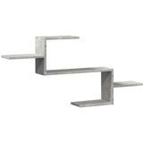 vidaXL Stenska polica betonsko siva 104x15x49 cm inženirski les | Shoptok.si