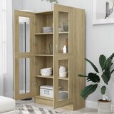  Vitrina boja hrasta sonome 82,5x30,5x150 cm konstruirano drvo | shoptok.hr