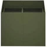  Vrtna saksija Maslinastozelena 80 x 80 x 60 cm Čelična vrata - Maslinastozelena 80 x 80 x 60 cm | shoptok.hr