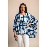 Fenzy Plus Size Bluza S Potiskom, Modra | Shoptok.si