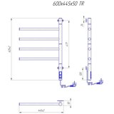  Električni rotirajući sušač peškira VEER 50W/230V 62,5x44,5 cm nerđajući čelik/crna | Eponuda.com