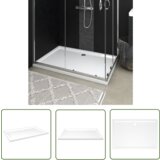 The Living Store Pravokotna ABS tuš kad bela 80x120 cm - Tuš Kad, (21738206) Cene
