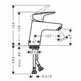 Hansgrohe 71071000 Logis 70 armatura za umivalnik | Shoptok.si