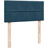 Box spring krevet s madracem plavi 90x190 cm baršunasti | shoptok.hr