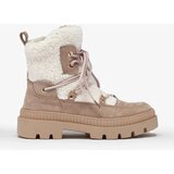 Resti Light brown women's trapper boots with sheepskin Getatsa | ePonuda.com