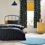 Catherine Lansfield Crna dječja posteljina za bračni krevet 200x200 cm Rainbow Rockets – | shoptok.hr