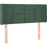  Uzglavlje s ušima tamnozeleno 93x16x78/88 cm baršunasto | shoptok.hr