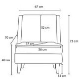 Atelier Del Sofa fotelja ella prestij brown copper