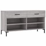 Maison Chic Klop za čevlje - Sedež za čevlje siva sonoma 102x35x55 cm inženirski les, (21778014) | Shoptok.si