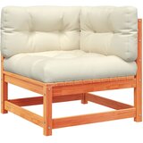  5-dijelni set vrtnih sofa s jastucima voštano smeđi od borovine | shoptok.hr