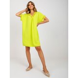 Italy Moda Dress-DHJ-SK-0123.60P-Lime | Shoptok.si