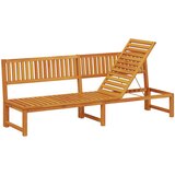 vidaXL Sun Lounger Rjava Akacijev les Ena velikost, (22094542) | Shoptok.si