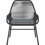vidaXL 7-dijelni vrtni blagovaonski set s jastucima crno | shoptok.hr