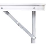 vidaXL Zložljiva kamp miza s 6 stolčki nastavljiva višina 180x60 cm | Shoptok.si