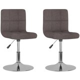 Maison Chic Vrtljiv Jedilni stoli - Vzorci stoli 2 kosa taupe blago A1672, (22031116) | Shoptok.si