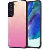 Cadorabo Ohišje, združljiv s Samsungom v rumeni - roza - dvobarvni zaščitni pokrov iz silikona TPU in hrbta iz kaljenega stekla, (20592028) | Shoptok.si