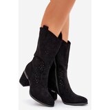 S. BARSKI Cut-out Cowboy Boots Mid-calf S.Barski | Shoptok.si