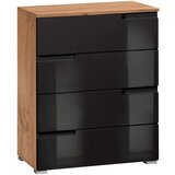 MID.YOU KOMODA, črna, barve hrasta | Shoptok.si
