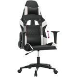  Igraća stolica od umjetne kože crno-bijela - Crno-bijelo 1 Bez naslona za noge | shoptok.hr