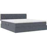  s od storage s uzglavljem Tamno siva 160 x 200 cm Baršun | shoptok.hr