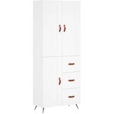 Visoka komoda bijela 69,5x34x180 cm konstruirano drvo | shoptok.hr
