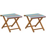  Ležaljka 2 pcs Čvrsto drvo eukaliptusa Šareni | shoptok.hr