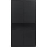WOOOD Črna omarica iz masivnega bora 110x210 cm Finca – Cene