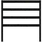  Uzglavlje za krevet crno 96 x 4 x 100 cm od masivne borovine | shoptok.hr
