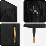  Kreveta Crni hrast 90 x 34 x 80 cm Konstruirano drvo | shoptok.hr