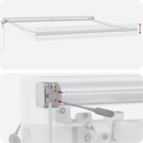 vidaXL Avtomatska zložljiva tenda oranžna in rjava 350x250 cm | Shoptok.si