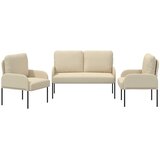  Setovi sofa s jastukom 3 pcs Krema 115 x 56 x 80 cm Šperploča | shoptok.hr