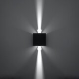 Nice Lamps Črna LED stenska svetilka Pinio – | Shoptok.si