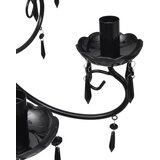  Elegantni Viseći Luster Crni za 6 Žarulja | shoptok.hr