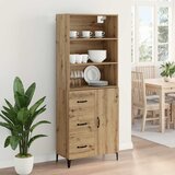  Highboard Umjetnički hrast 69,5 x 34 x 180 cm Konstruirano drvo | shoptok.hr