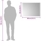  LED kupaonsko ogledalo s ogledalom *Transparent*an 80 x 60 cm | Eponuda.com
