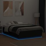  Okvir za krevet s LED svjetlima crni 120 x 190 cm drveni | shoptok.hr