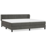 The Living Store Box spring postelja z vzmetnico temno siva 200x200 cm žamet - Box Spring Postelja, (21491825) | Shoptok.si