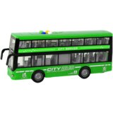 Battery Operated Double Decker Bus Lights Sounds Friction Drive Green | shoptok.hr